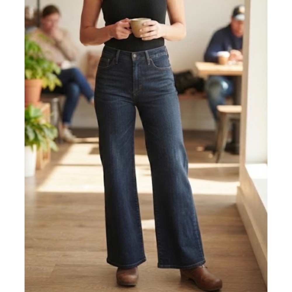 Madewell 11 High-Rise Flare‎ Jeans Dark Wash Denim Size 31 Women